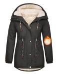 Plus Size Women's Winter Parka with Fleece Lining