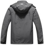 Men's Waterproof Fleece Ski Jacket with Hood