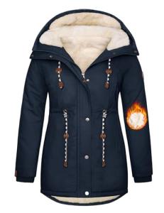 Yuson Women's Plus Size Winter Hoodie Jacket