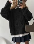 PRETTYGARDEN Women's Oversized Chunky Knit Sweater