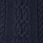 Women's Soft Cable Knit Crewneck Sweater, Navy