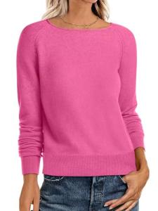 ANRABESS Women's Soft Rolled Neck Pullover Sweater