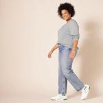 Women's 100% Cotton Crewneck Sweater - Light Grey