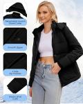 WULFUL Women's Lightweight Waterproof Thicken Puffer Jacket