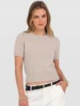 ANRABESS Women's Cropped Short Sleeve Sweater