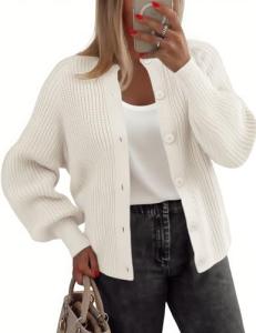 Zeagoo Women's Chunky Knit Cardigan Sweater