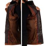 Men's Suede Leather Coat - Brown, 3XL
