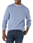 Men's Light Blue Crewneck Sweater in Big & Tall