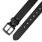 Levi's Men's Casual Leather Belt, Matte Black, Large (38-40)