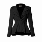 Women’s Double Notch Lapel Blazer - Black Medium