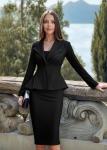 Women’s Double Notch Lapel Blazer - Black Medium