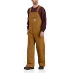 Carhartt Men's Insulated Bib Overalls - Brown