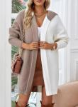Cozy Women’s Oversized Color Block Cardigan