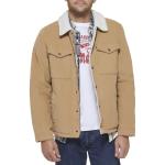 Levi's Men's Tan Corduroy Sherpa Jacket, Large