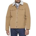 Levi's Men's Tan Corduroy Sherpa Jacket, Large
