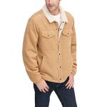 Levi's Men's Tan Corduroy Sherpa Jacket, Large