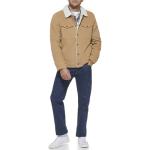 Levi's Men's Tan Corduroy Sherpa Jacket, Large