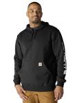 Carhartt Men's Black Logo Sleeve Sweatshirt - Large