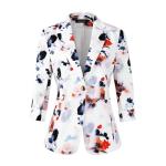 Women's Lightweight 3/4 Sleeve Blazer Jacket
