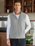 COOFANDY Men's Lightweight Zip-Up Fleece Vest