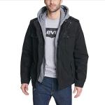 Levi's Men's Black Cotton Military Jacket