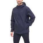 Tommy Hilfiger Men's Lightweight Breathable Waterproof Hooded Jacket, Navy, Large