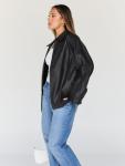 Trendy Plus Size Faux Leather Biker Jacket
