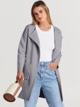 ANRABESS Women's Open Front Knit Lightweight Cardigan Casual Long Coatigan Sweater Lady Jacket Coat 2024 Fall Outerwear Grey Medium