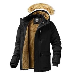 Junggley Men's Black Winter Ski Jacket 3XL