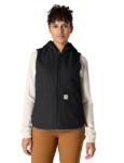 Carhartt Women's Black Hooded Utility Vest, X-Small