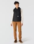 Carhartt Women's Black Hooded Utility Vest, X-Small
