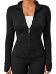 Trendy Women's Lightweight Zip-Up Hooded Jacket