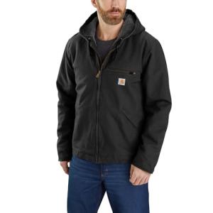 Carhartt Men's Sherpa-Lined Duck Jacket, Black
