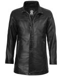 Blingsoul Black Winter Leather Jackets for Men - Mens Leather Coat | [1500144] Bristol Black - L