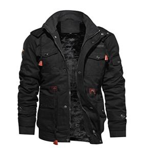 TACVASEN Men's Hooded Winter Fleece Jacket