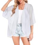 Floral Print Women's Open Front Kimono Cardigan