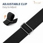 JASGOOD No Show Women Stretch Belt Invisible Elastic Web Strap Belt with Flat Buckle for Jeans Pants Dresses