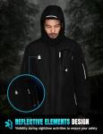 Men's Waterproof Winter Ski Jacket with Hood
