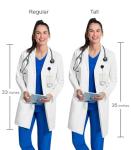 Cherokee White Lab Coat for Women with Notched Lapels with Button Closure and 3 Pockets CK452, S, White
