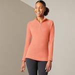 Smartwool Women’s Base Layer Top - Merino 250 Wool Active 1/4 Zip Outerwear Sunset Coral Heather XS