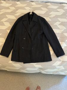 Kenneth Cole Men's Wool Top, Pea Coat Black