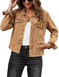 Women’s Light Stone Wash Denim Jacket