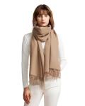 maamgic Women's Scarf Pashmina Shawls and Wraps for Evening Dresses Travel Office Winter Wedding Cashmere Feel Large Scarves Camel/Tan