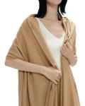 maamgic Women's Scarf Pashmina Shawls and Wraps for Evening Dresses Travel Office Winter Wedding Cashmere Feel Large Scarves Camel/Tan