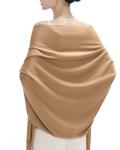 maamgic Women's Scarf Pashmina Shawls and Wraps for Evening Dresses Travel Office Winter Wedding Cashmere Feel Large Scarves Camel/Tan