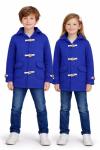 A2Z 4 Kids Girls Boys Royal Duffle Fleece Coat - Duffle Coat Royal 11-12 Years