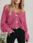 PRETTYGARDEN Women's Chunky Knit Cardigan Sweater