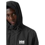 Helly Hansen Men's Seven J Waterproof Windproof Breathable Rain Jacket, 992 Black, Large