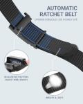 FAIRWIN Ratchet Belts for Men Golf Web Belt Jeans with Automatic Buckle Adjustable Tactical Nylon Mens Carry Belt