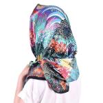 VelureLWJ Like Silk Head Scarf for Women, 35 inch Large Square Satin Scarf, Silk Scarf for Women Neck, Women Scarf, Blue Scarf,Luxuriously Soft and Silky Smooth Fashion Accessory- Packaged